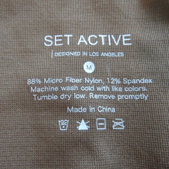 SET ACTIVE Sculptflex Yoga Activewear Leggings in Sand - Size M - Picture 11 of 11